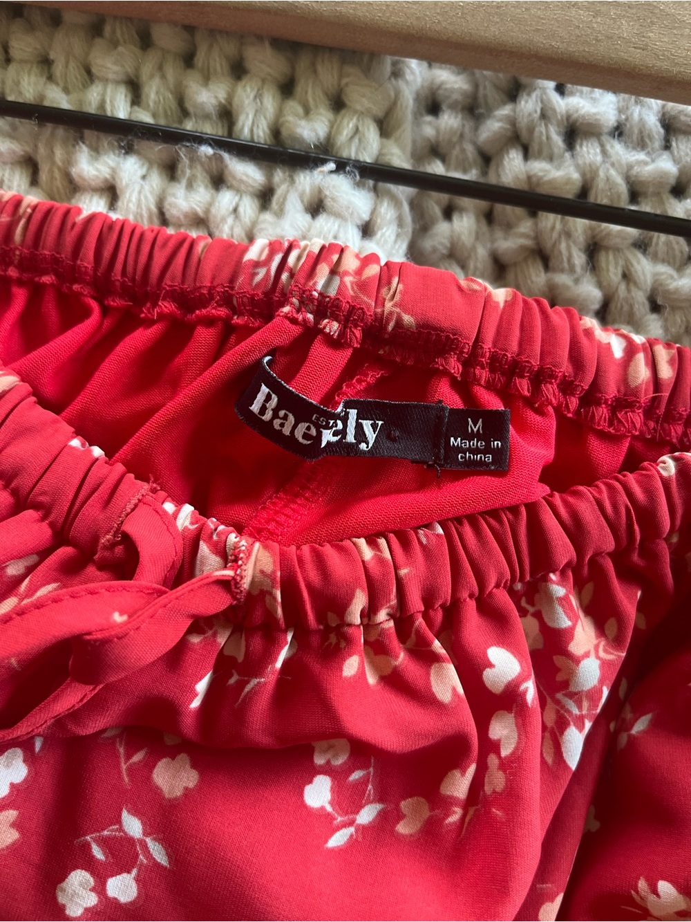 Henly Red Floral Tiered Maxi Skirt - Picture 4 of 6
